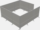 Four person workstation