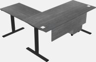 Sit-to-stand L-shaped Electric Height Adjustable Desk - Commercial Grade