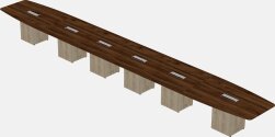 Boat-shaped Meeting Table
