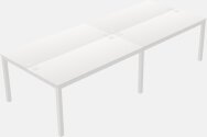 Shared Rectangular Desks - Metal Frame