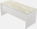 Rectangular Desk - Wooden Base