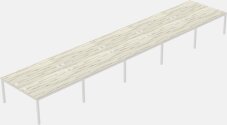 Shared Rectangular Desks - Metal Frame