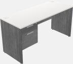 Rectangular Desk - Wooden Base