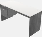 Rectangular Desk - Wooden Base