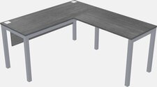 L shaped desk wooden