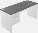 Rectangular Desk - Wooden Base