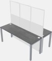 Shared Rectangular Desks - Panel/metal Frame