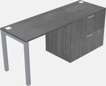Black desk with drawers