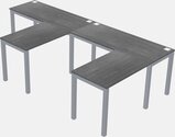 L-shaped Desk - Metal Frame