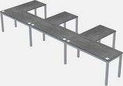 L-shaped Desk - Metal Frame