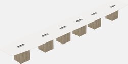 Boat-shaped Meeting Table