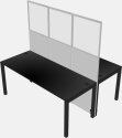 Shared Rectangular Desks - Panel/metal Frame
