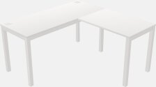 L-shaped Desk - Metal Frame