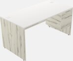 Rectangular Desk - Wooden Base