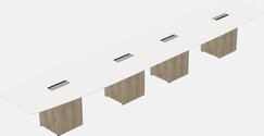 Boat-shaped Meeting Table