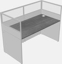 Office desk with partition
