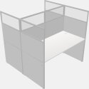 Shared Rectangular Desks - Panel System