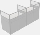 Rectangular Desk - Panel System