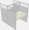 Workstation modern office cubicles