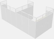 L-shaped Desk - Panel System