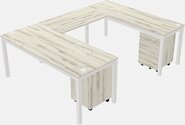 U-shaped Desk - Metal Frame