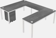 U-shaped Desk - Metal Frame