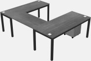 U-shaped Desk - Metal Frame