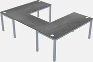 U-shaped Desk - Metal Frame
