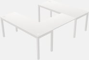 U-shaped Desk - Metal Frame