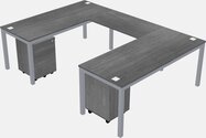 U-shaped Desk - Metal Frame