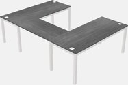 U-shaped Desk - Metal Frame