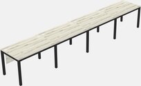 Rectangular Desk - Metal Frame