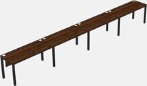 Rectangular Desk - Metal Frame