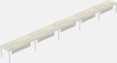 Rectangular Desk - Metal Frame