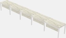 Rectangular Desk - Metal Frame
