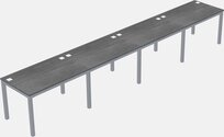 Rectangular Desk - Metal Frame