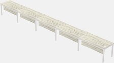 Rectangular Desk - Metal Frame