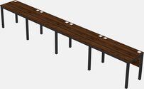 Rectangular Desk - Metal Frame