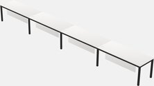 Rectangular Desk - Metal Frame