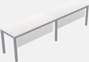 Rectangular Desk - Metal Frame