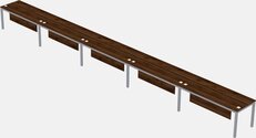 Rectangular Desk - Metal Frame
