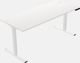 L desk adjustable height