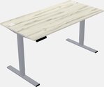 Rectangular wood reception desk