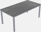 Black retail counter
