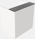 White receptionist desk