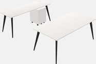Back to back office desks