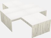 Bureau en L avec rangement