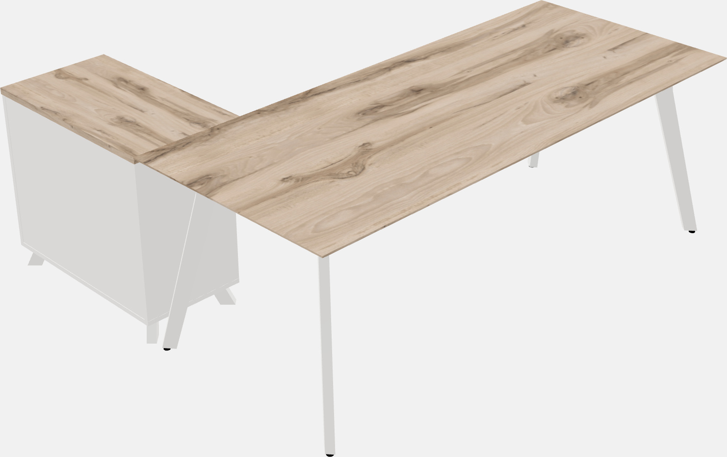 Heinne Holz Executive Desk With Beveled Edges And An Angular Leg Design ...