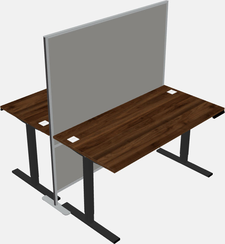 Shared rectangular sit-to-stand cubicles