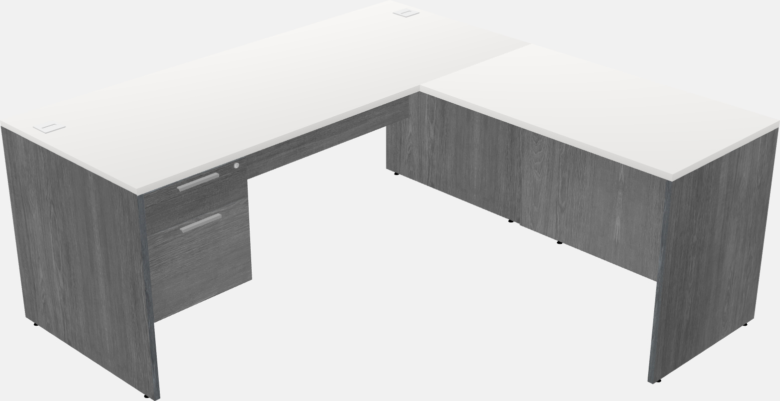 L-shaped na office desk